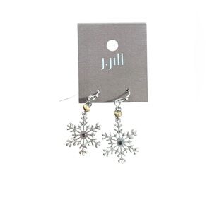 J. Jill Two-Tone Snowflake Earrings